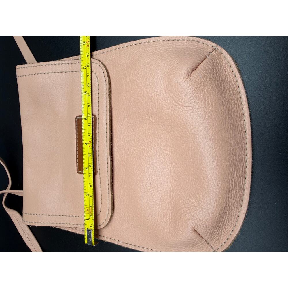 CueroPapel&Tijera Handmade Leather Crossbody Bag Blush Costa Rica Sofia Protti - Picture 5 of 9